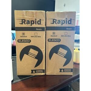 2 Pack-ELGOO Rapid Resin UV Standard Photopolymer, Gray NEW